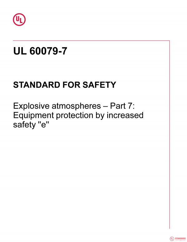 UL 60079-7 PDF UL 60079-7 PDF